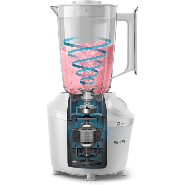 Philips Blender Mixer ProBlend-teknik 450W 1.9l HR2041/00 Vit