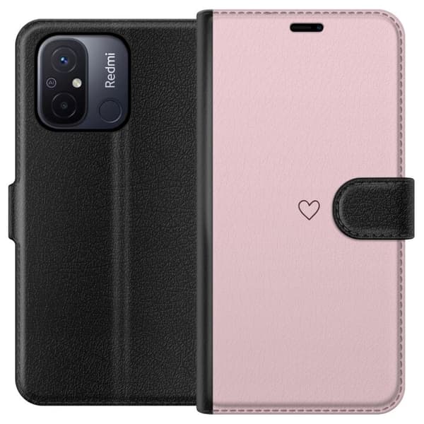 Plånboksfodral till Xiaomi Redmi 12C med Litet Hjärta