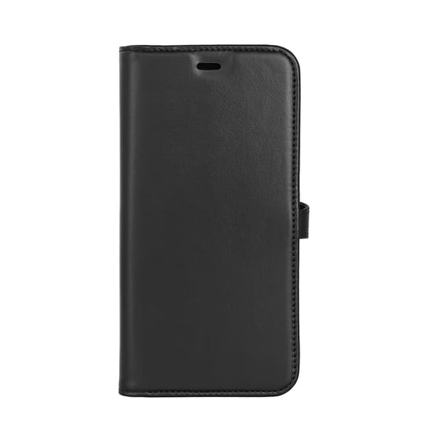 BUFFALO Galaxy S24 FE Plånboksfodral Äkta Läder 2-i-1 - Svart Black