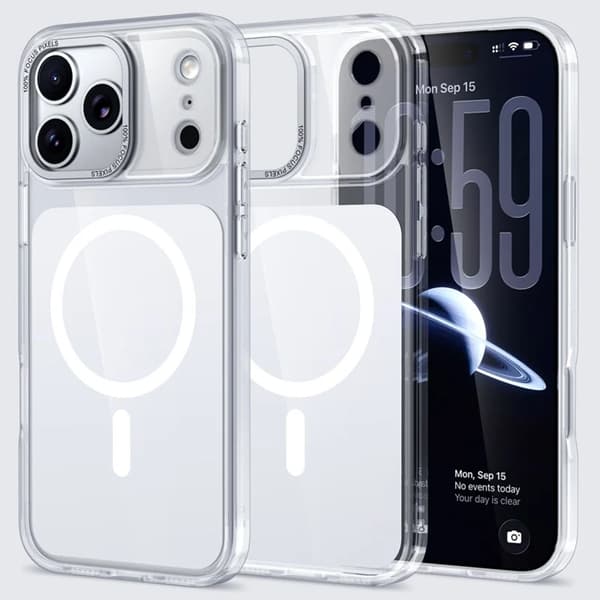 Mobilskal till iPhone 17 Pro Magsafe Acrylic Vit