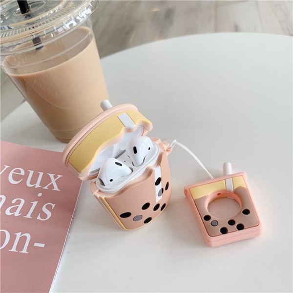 AirPods Pro Skal Boba Milk Tea Silikon - Lilla