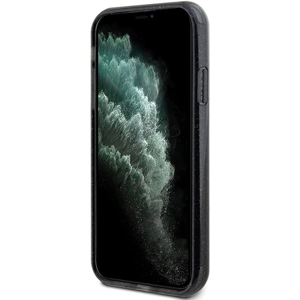Guess telefontaske til iPhone 11/Xr MagSafe Ringstativ Script Glit MagSafe