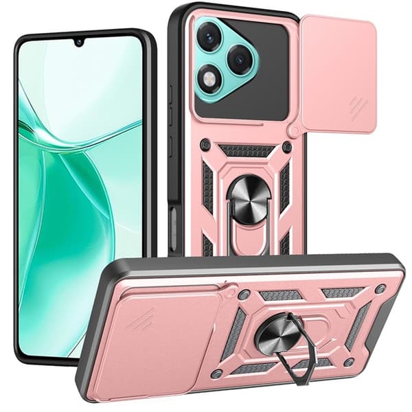 Mobilskal till Honor 400 Lite 5G Kickstand - Rosa Guld Roséguld