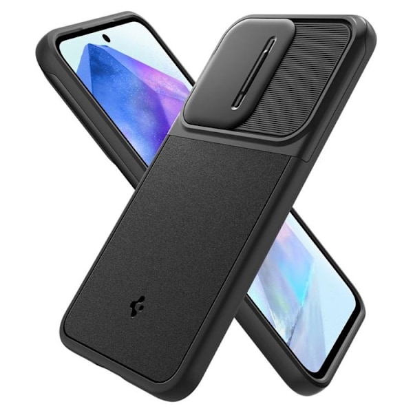 Spigen Galaxy A55 5G Mobilskal Optik Armor - Sort Svart