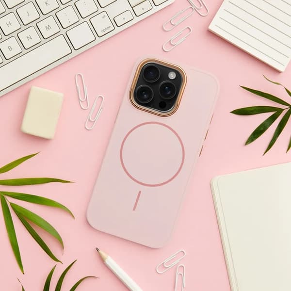 Mobilskal till iPhone 11 Magsafe Frame - Puderrosa Rosa