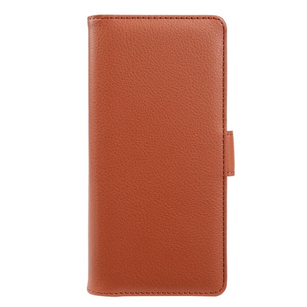 Plånboksfodral för Samsung Galaxy S26 Plus Magnetiskt Konstläder - Brun