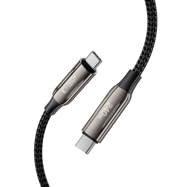 Tech-Protect USB-C Kabel (1m) Ultraboost - Sort Svart