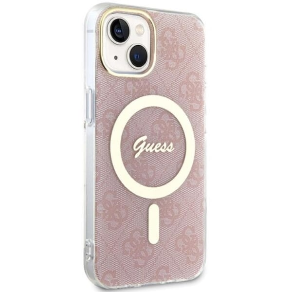 Guess iPhone 15/14/13 Mobilskal Magsafe IML 4G - Pinkki