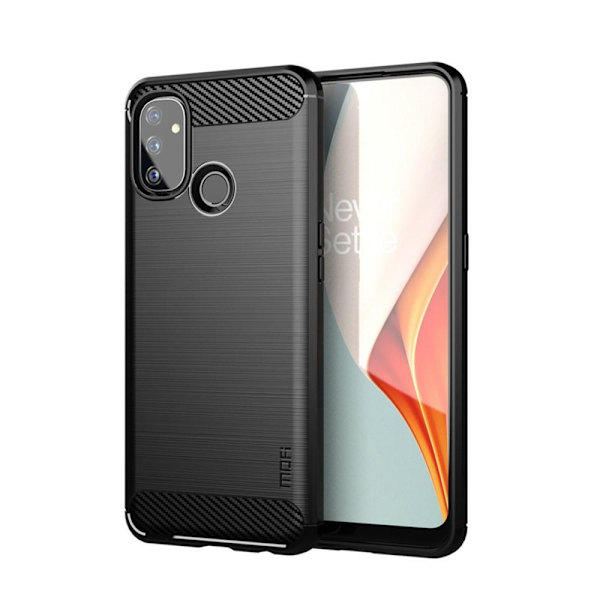 Carbon Fiber Mobilskal till Oneplus Nord N100 - Svart Svart