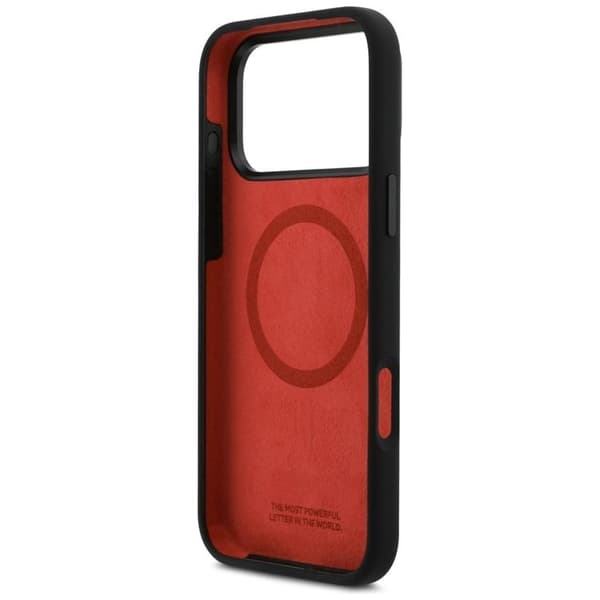 BMW Mobilskal till iPhone 17 Pro Max MagSafe Silikon Horizontal Line Svart