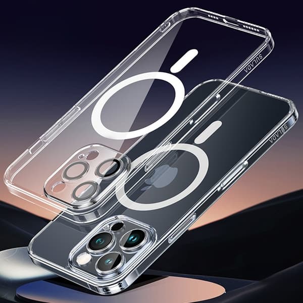 SULADA Mobilskal till iPhone 16 Pro Max TPU+PC Transparent Med Linsskydd