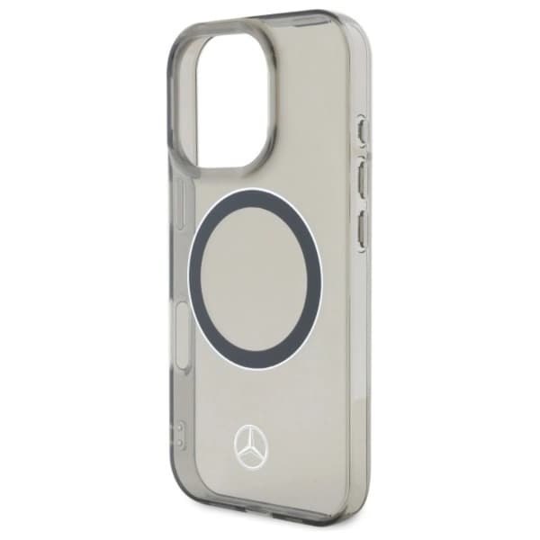 Mercedes telefontaske til iPhone 16 Pro Max Magsafe Trykt Logo - Sort Black