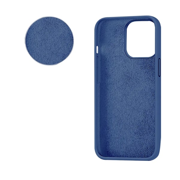 SiGN Mobilskal till iPhone 15 Pro Liquid Silikon - Blå Blå