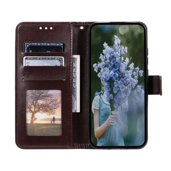 Samsung Galaxy S26 Plus Plånboksfodral Impr. Totem Konstläder - Brun