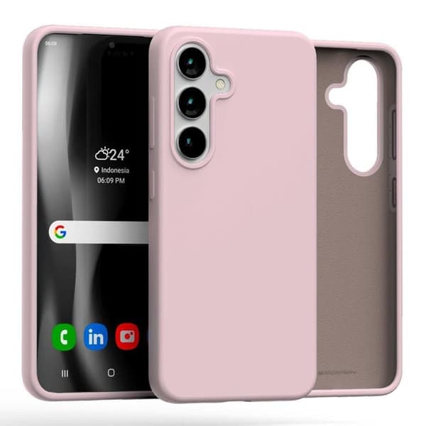 Mercury Mobilskal till Galaxy S25 Plus Silikon - Rosa Sand Rosa