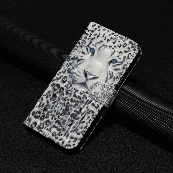 Plånboksfodral för Samsung Galaxy S26 Plus 3D-mönster Konstläder - Leopard
