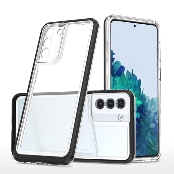 Galaxy S22 Plus Kuori Clear 3in1 - Musta Black