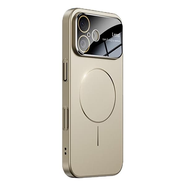 Mobilskal till iPhone 17 MagSafe Skin Touch - Titan Guld