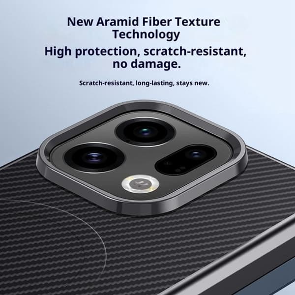 Mobilskal till Oppo Find X9 Pro 5G PU + PC + Silikon Skydd - Grå