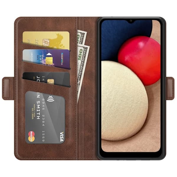 Flip Folio Plånboksfodral till Samsung Galaxy A03s - Coffee Coffee