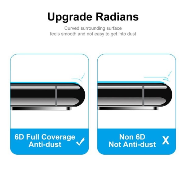 [2-Pack] Galaxy A54 5G Härdat Glas Skärmskydd - Svart
