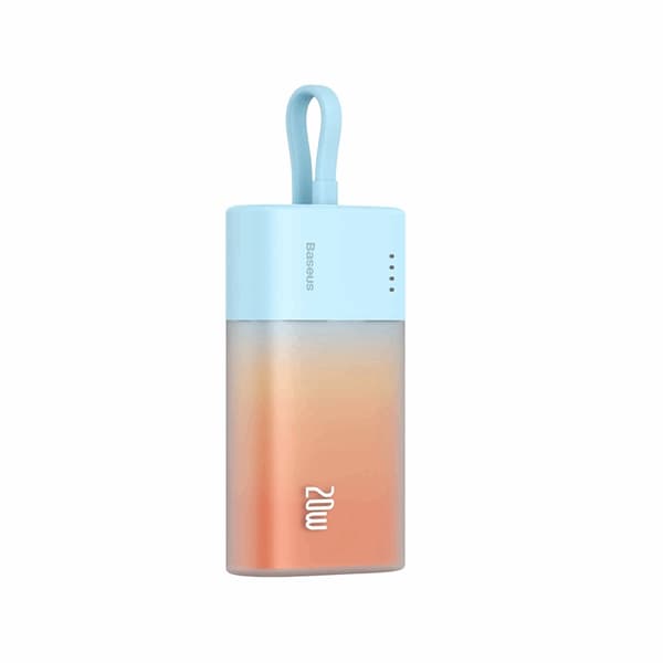 Baseus Powerbank 5200mAh Popsicle 20W - Blå/Orange Orange