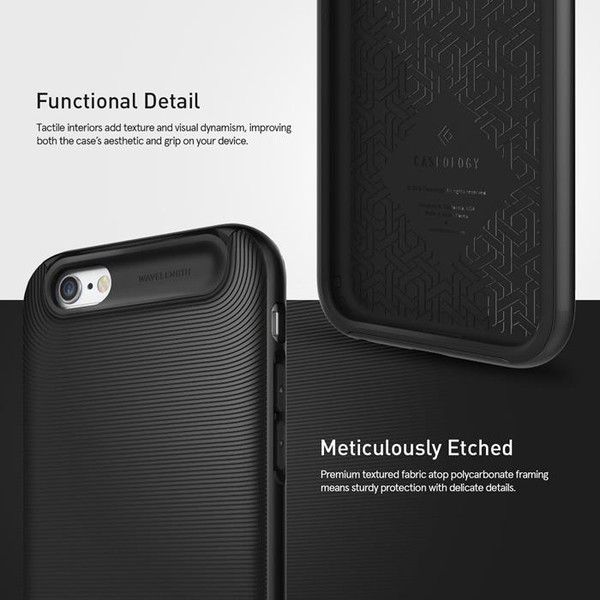 Caseology Wave Length Skal till Apple iPhone 6(S) Plus  - Svart