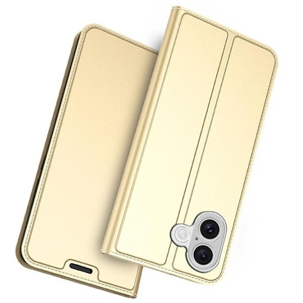 iPhone 17 Plånboksfodral med Kickstand - Guld Guld