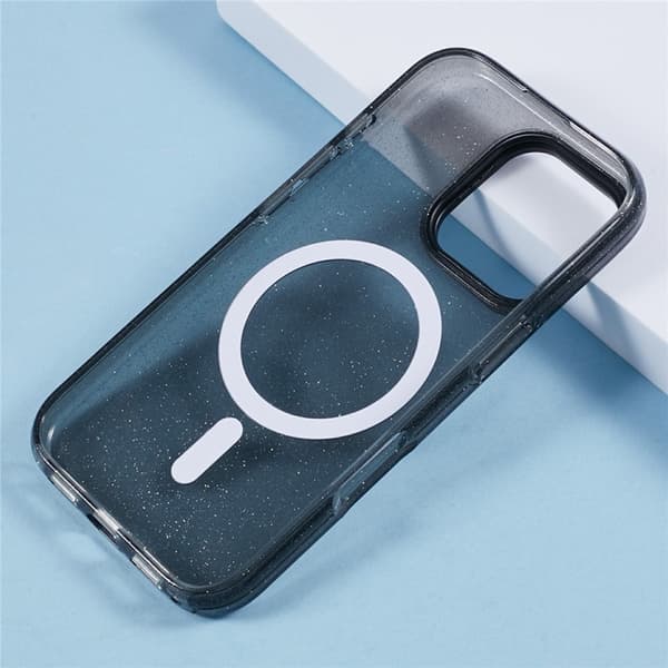 KIGC Mobilskal till iPhone 16 Pro Max MagSafe Epoxy Kickstand Svart