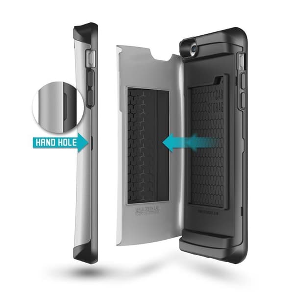 Verus Damda Veil etui med spejl til Apple iPhone 6 (S) Plus (Sølv) Silver