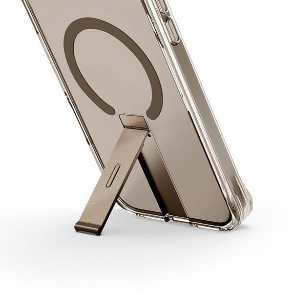 UNIQ Telefontaske til iPhone 16 Pro Eleva Vertica Stand - Taupe Guld Guld