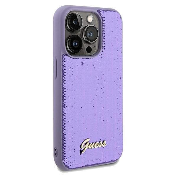 Guess Mobilskal till iPhone 14 Pro MagSafe Sequin Script Metal