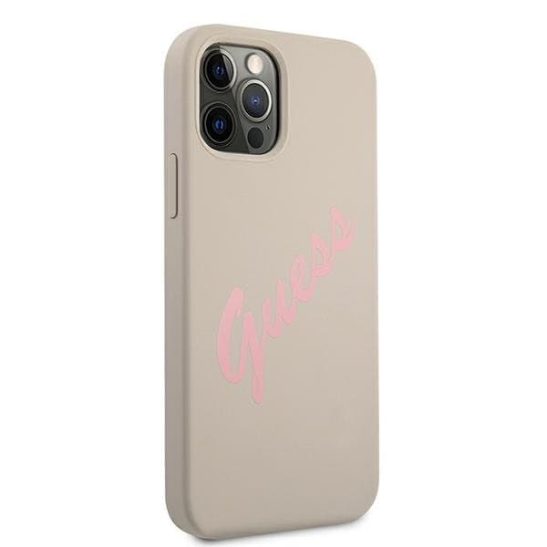 Guess iPhone 12 Pro Max Skal Silikon Vintage - Rosa/Harmaa Pink