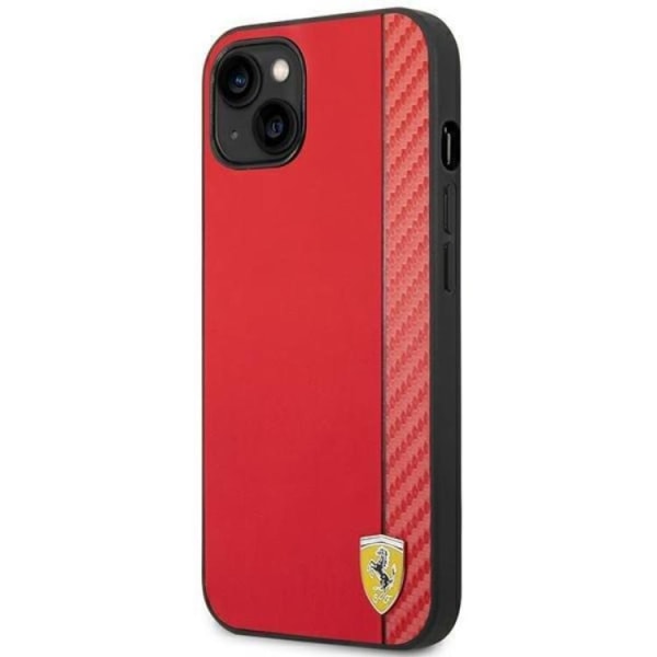 Ferrari iPhone 14 Plus Skal Carbon - Röd