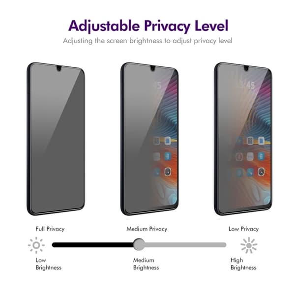 [2-Pack] BOOM Galaxy A16 Härdat Glas Skärmskydd Privacy Svart