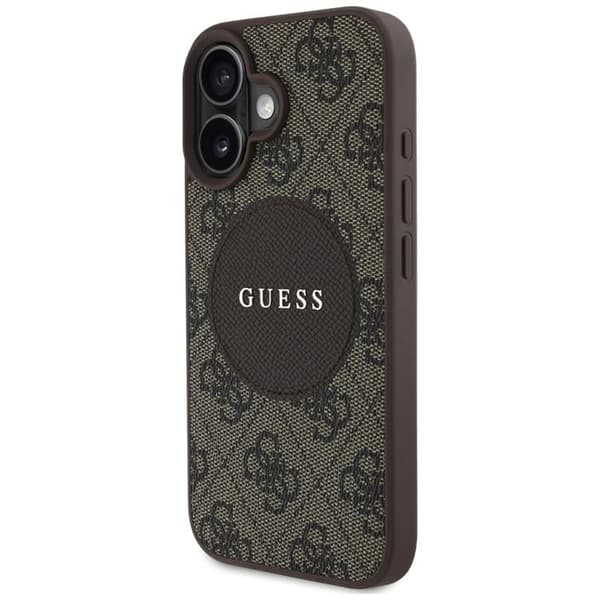 Guess Mobilskal till iPhone 16 MagSafe 4G Circle - Brun Brun