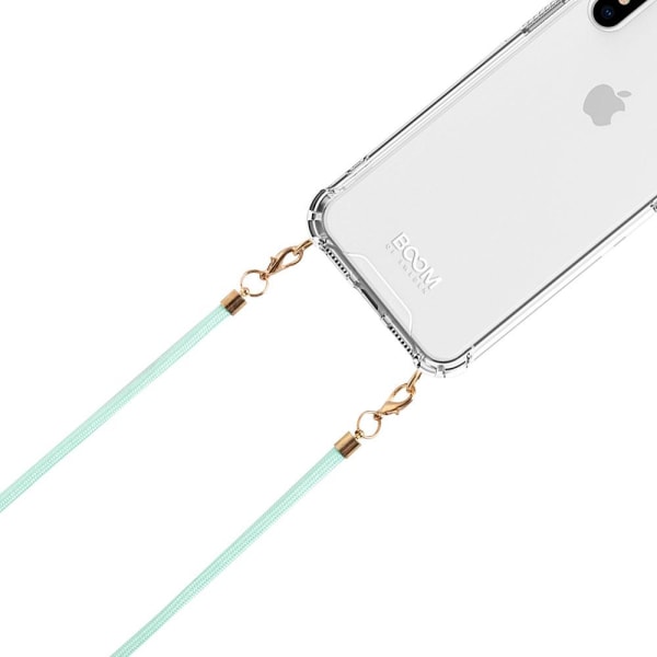 Boom iPhone 13 Pro -kotelo mobiilikaulakorulla - Rope Mint