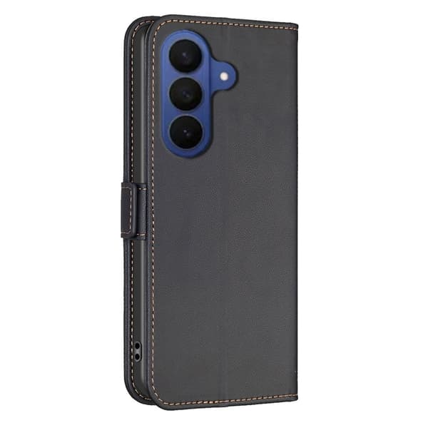 BINFEN Samsung Galaxy S26 Plus Plånboksfodral Konstläder Flip Folio - Svart