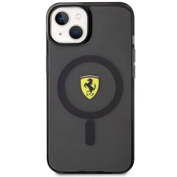Ferrari Mobilskal till iPhone 14 Plus Magsafe Translucent - Svart Svart