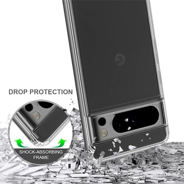 Mobilskal till Google Pixel 8 Acrylic Soft TPU - Clear Transparent