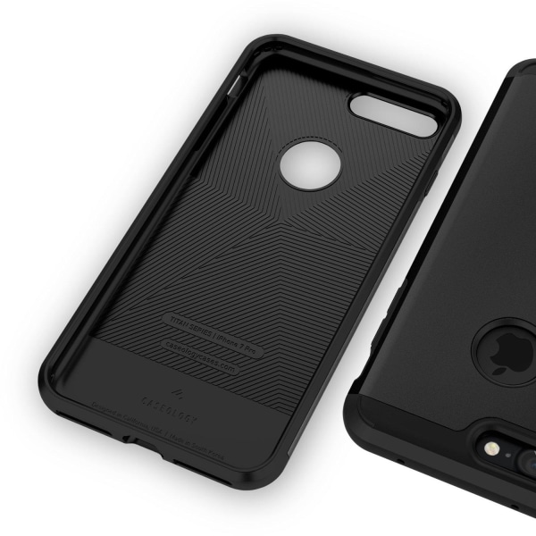 Caseology Titan -kuori iPhone 7 Plus - Jet Black