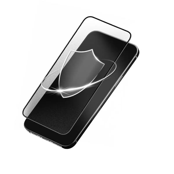 Forcell iPhone 14 Pro Max Härdat Glas Skärmskydd Matt - Svart Black