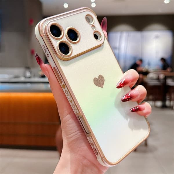 Mobilskal till iPhone 17 Pro Dazzling Color Electroplated TPU - Vit Vit