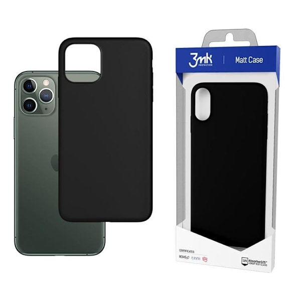 3MK iPhone 12 Pro Max -puhelinkotelo, mattamusta Black