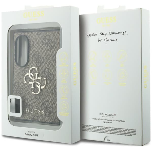 Guess Mobilskal För Galaxy Z Fold 8 Big 4G Logo - Brun