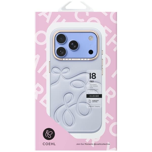 UNIQ Mobilskal För iPhone 18 Pro/17 Pro Coehl Cloude - Blå