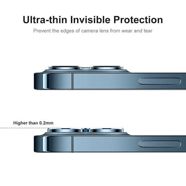 [2-PACK] Kameralinsskydd i Härdat Glas iPhone 13 Pro / 13 Pro Max
