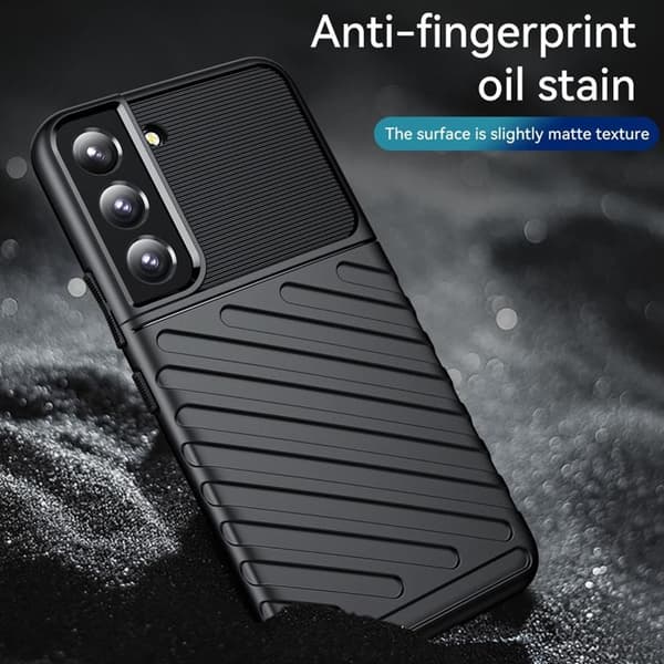 Thunder Twill Skal Galaxy S22 Plus 5G - Musta Black