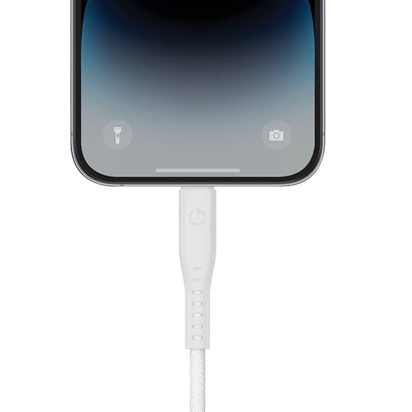 Energea USB-C till Lightning Kabel 60W 3A 1.5m - Vit Vit