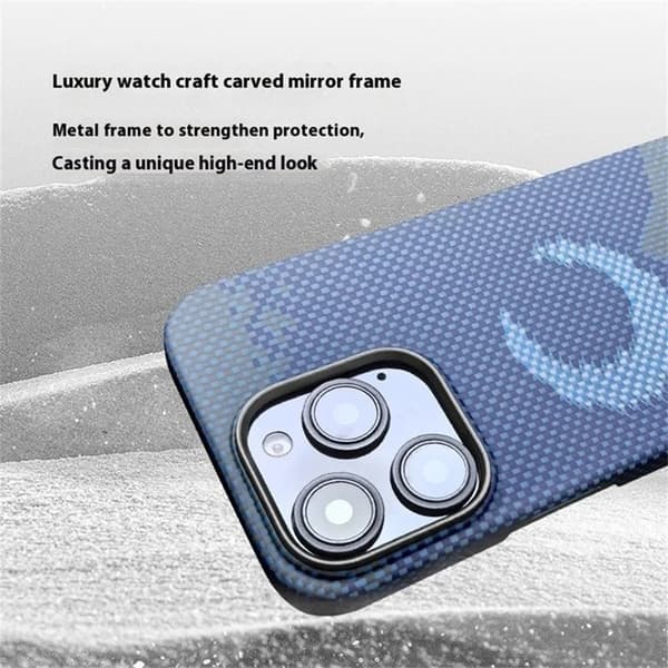 Mobilskal till iPhone 16 Pro Magsafe Aramid Fiber - Sun Brun